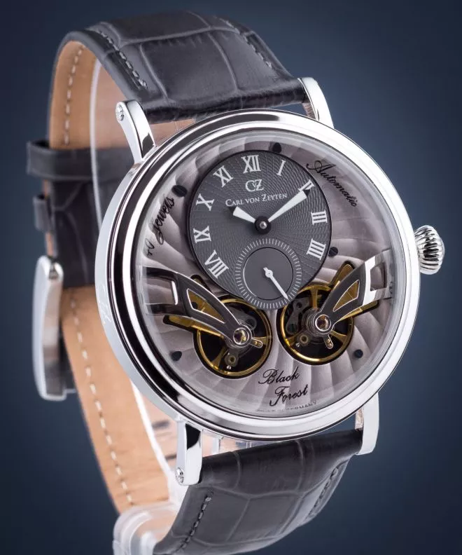 Carl von Zeyten Black Forest Twin Balance Automatic Men's Watch CVZ0017SGY