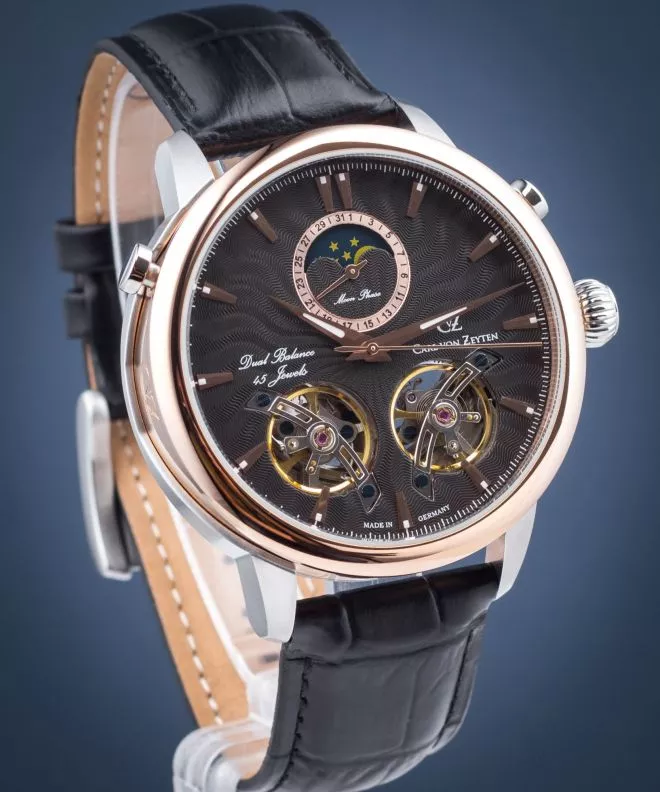 Carl von Zeyten Forbach Twin Balance Automatic Men's Watch CVZ0056BK