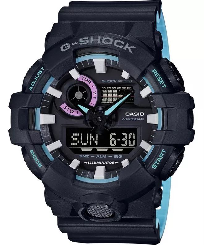 Casio G-Shock Style 90'S Rave Color Watch GA-700PC-1AER