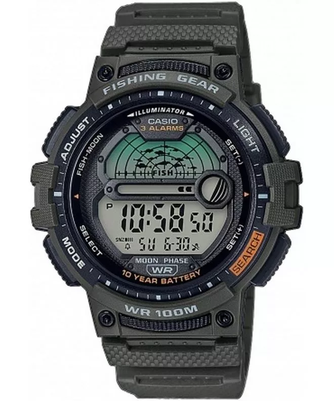 Casio Sport Fishing Gear Digital Men's Watch WS-1200H-3AVEF