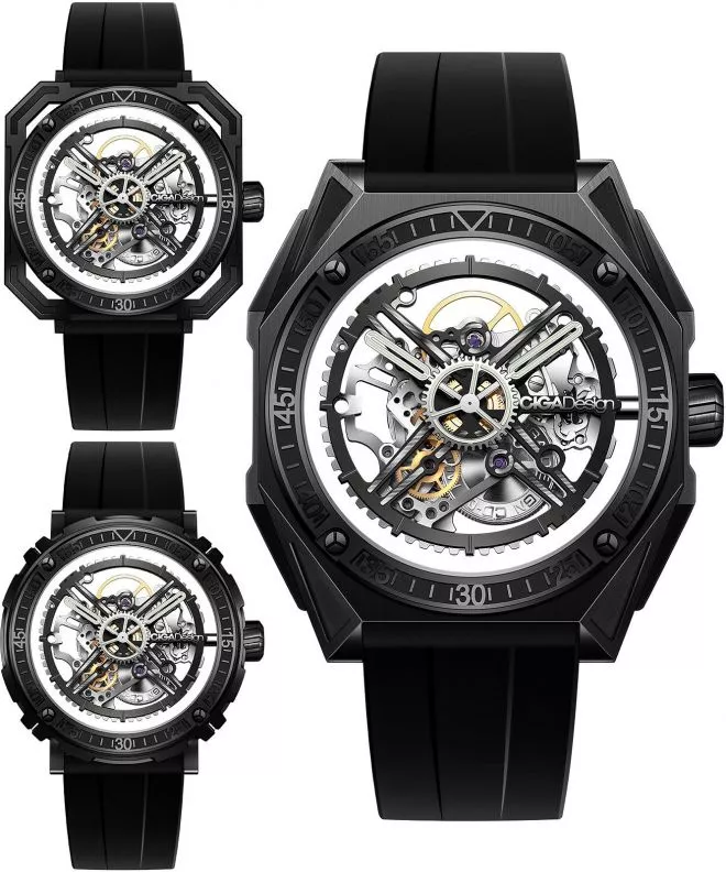 Ciga Design M Magician Titanium DLC SET watch M051-BB01-W6B