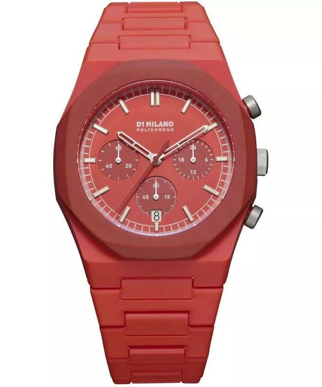 D1 Milano Red Blast Polychrono Chronograph watch PHBJ05