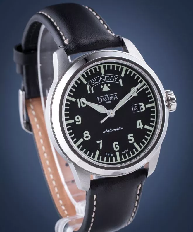 Davosa Newton Pilot Day-Date Automatic Men's Watch 161.431.56