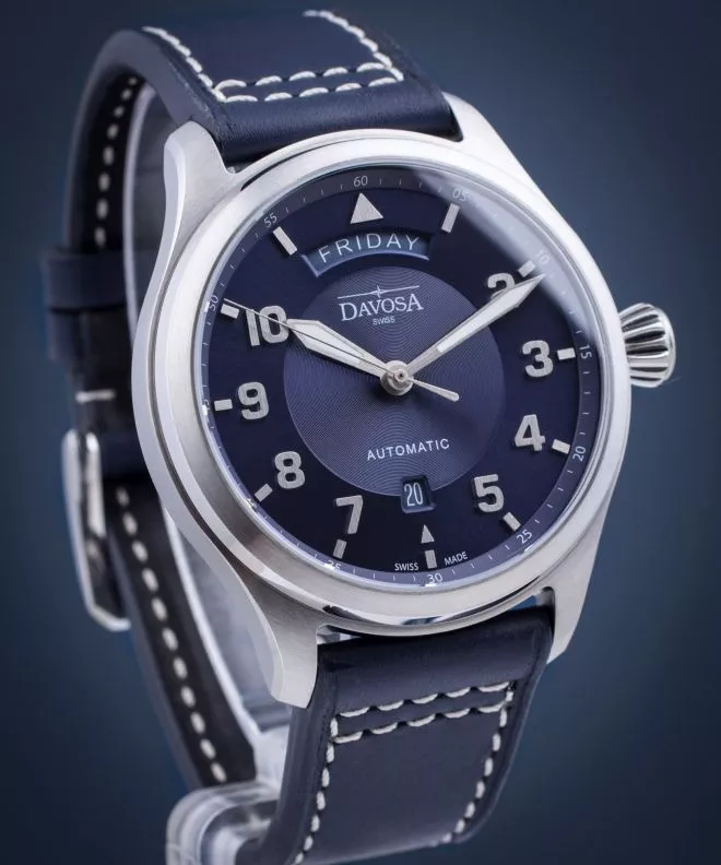 Davosa Newton Pilot Day-Date Automatic Men's Watch 161.585.45
