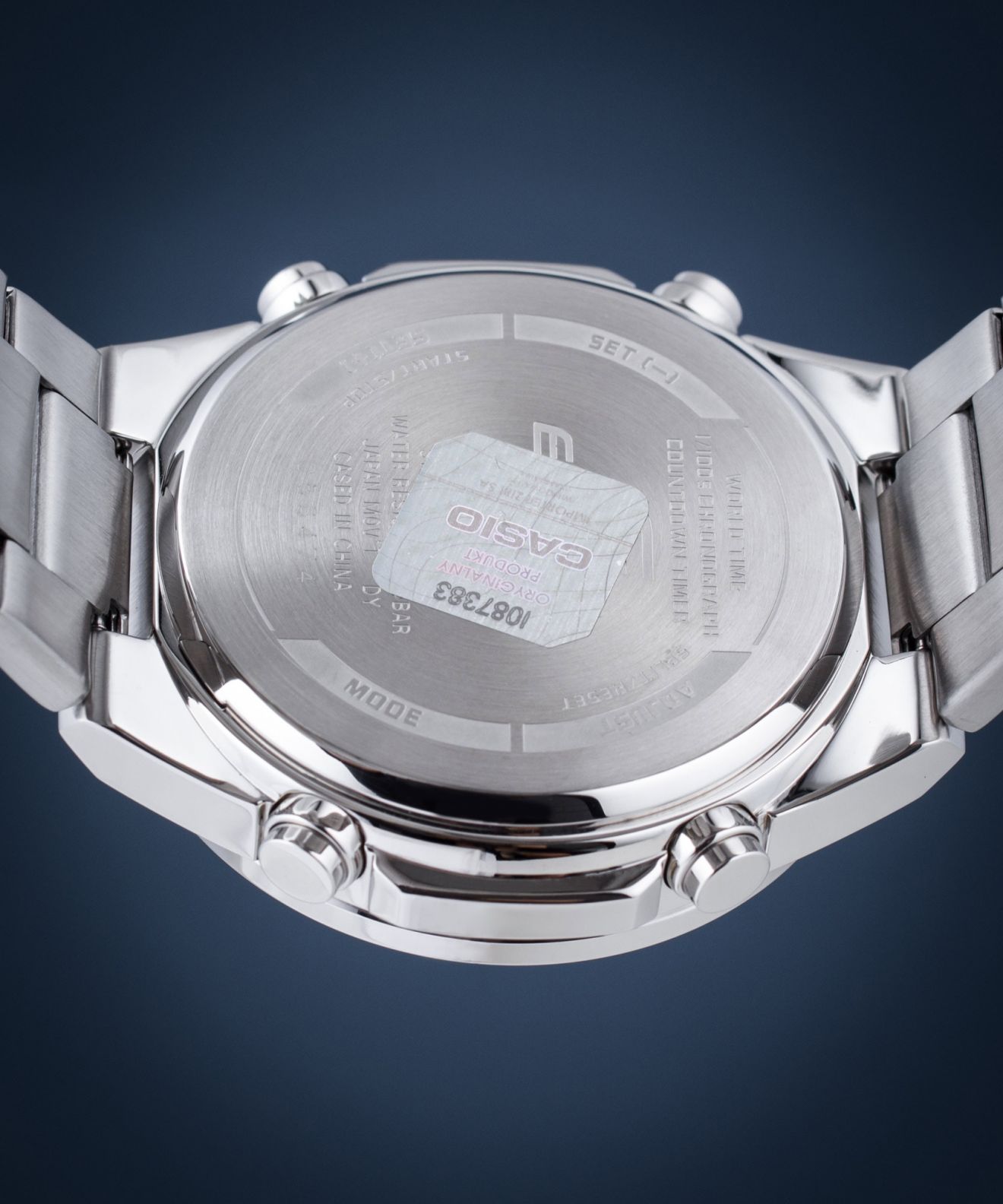 Casio Edifice EFV-C110D-2AVEF | Orologio Uomo Quarzo Cronografo | Bracciale Acciaio Inox | Quadrante Analogico-Digitale Blu