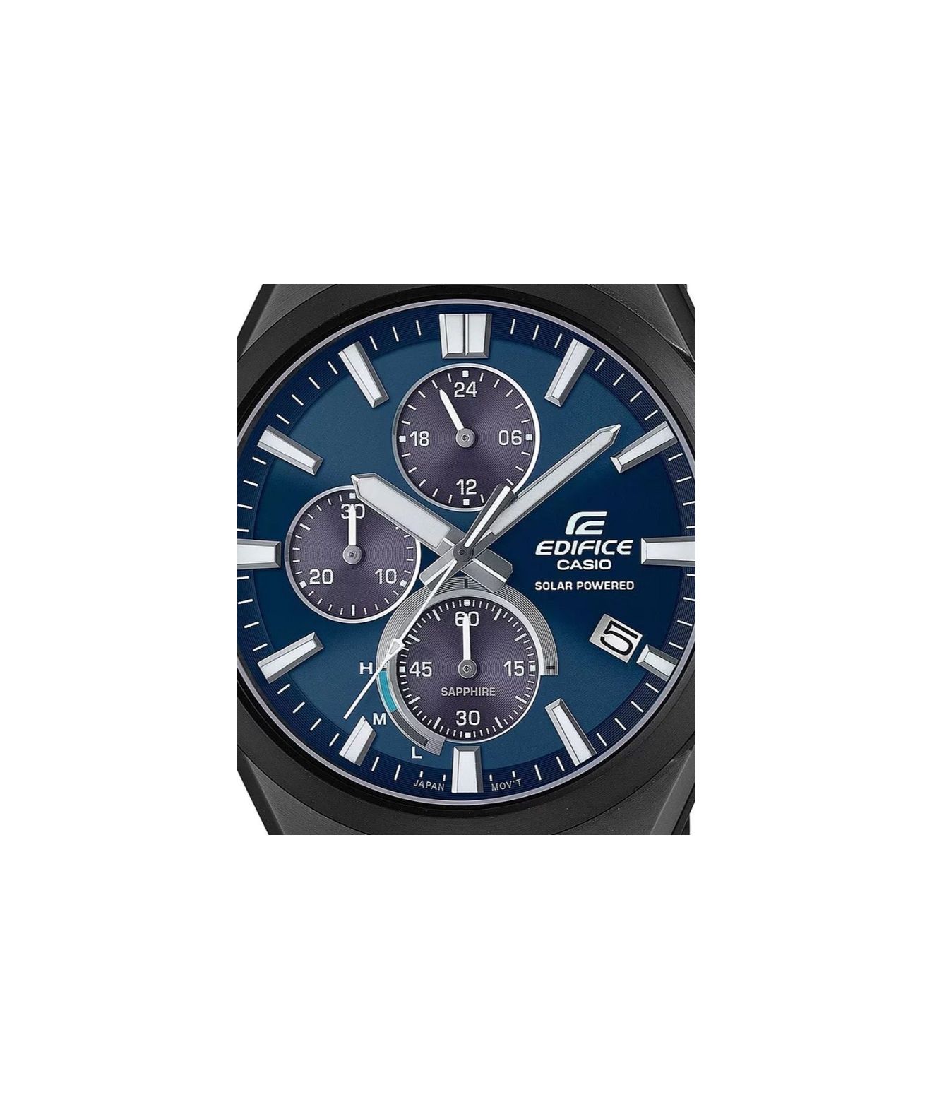 Casio EFS-S640PB-1AVUEF - Cronografo da uomo, al quarzo, con cinturino in plastica, Nero, Sportivo