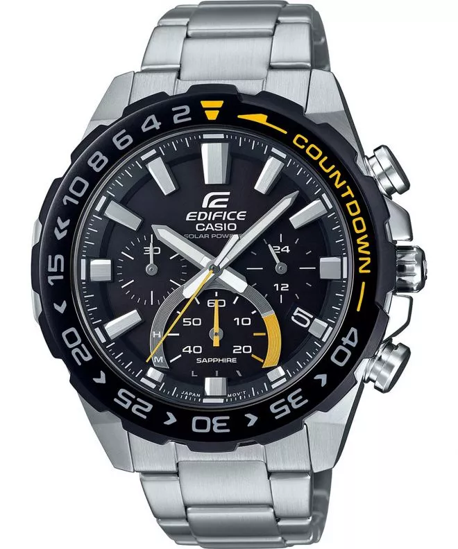 Casio EDIFICE Premium Sapphire Countdown Bezel Tough Solar Men's Watch EFS-S550DB-1AVUEF