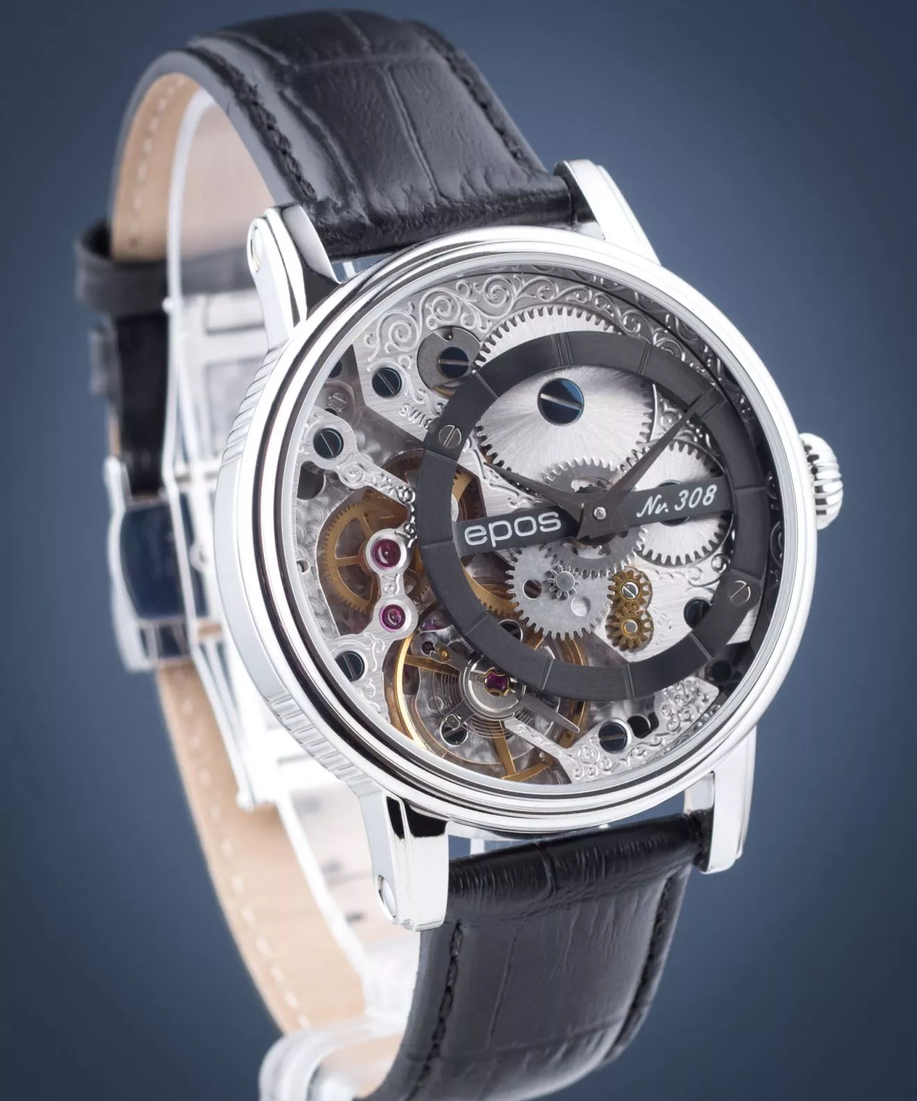 Epos Oeuvre d'Art Verso Skeleton Limited Edition Men's Watch 3435.313.20.15.25