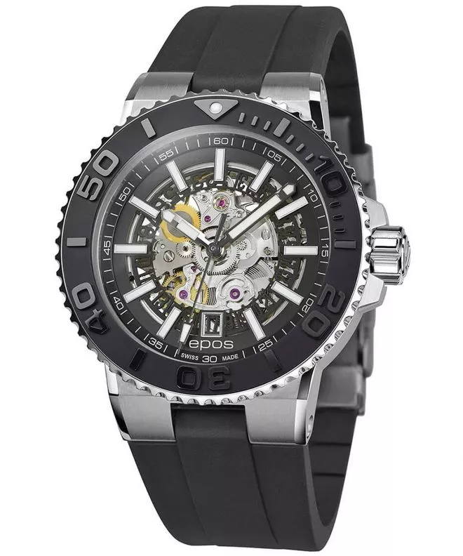 Epos Sportive Diver Skeleton Automatic Men's Watch 3441.135.25.15.55