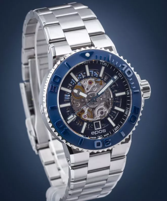 Epos Sportive Diver Skeleton Automatic Men's Watch 3441.135.26.16.30