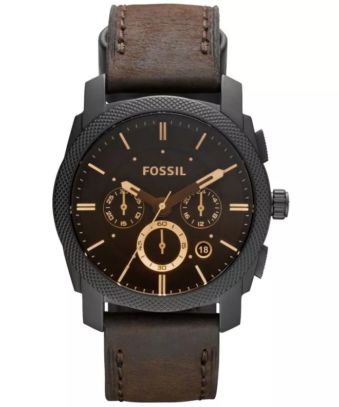 Fossil Machine Leather Men's Watch FS4656