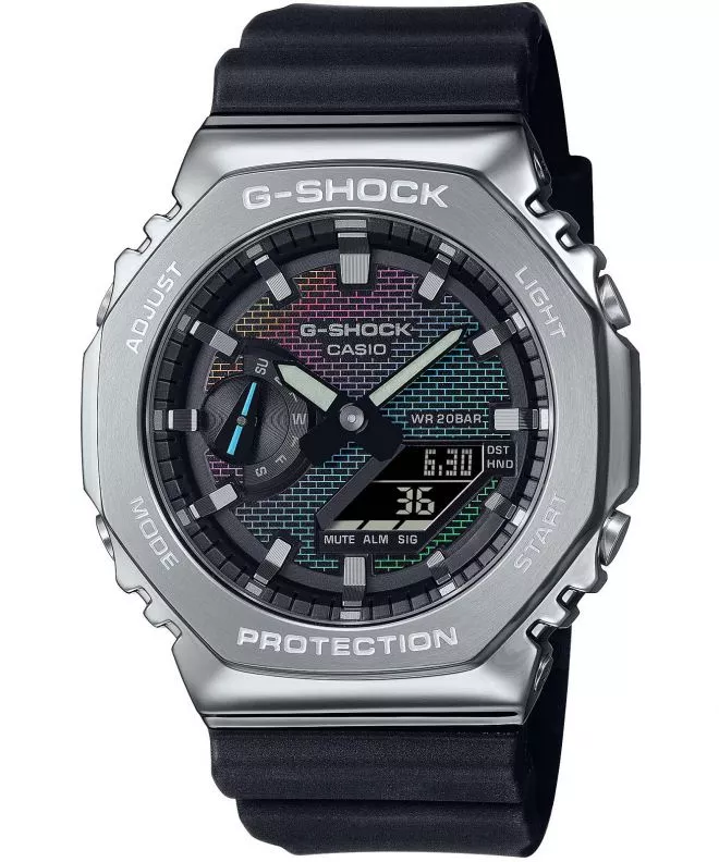 Casio G-Shock Classic 2100 Series Rainbow Brick Wall gents watch GM-2100RW-1AER