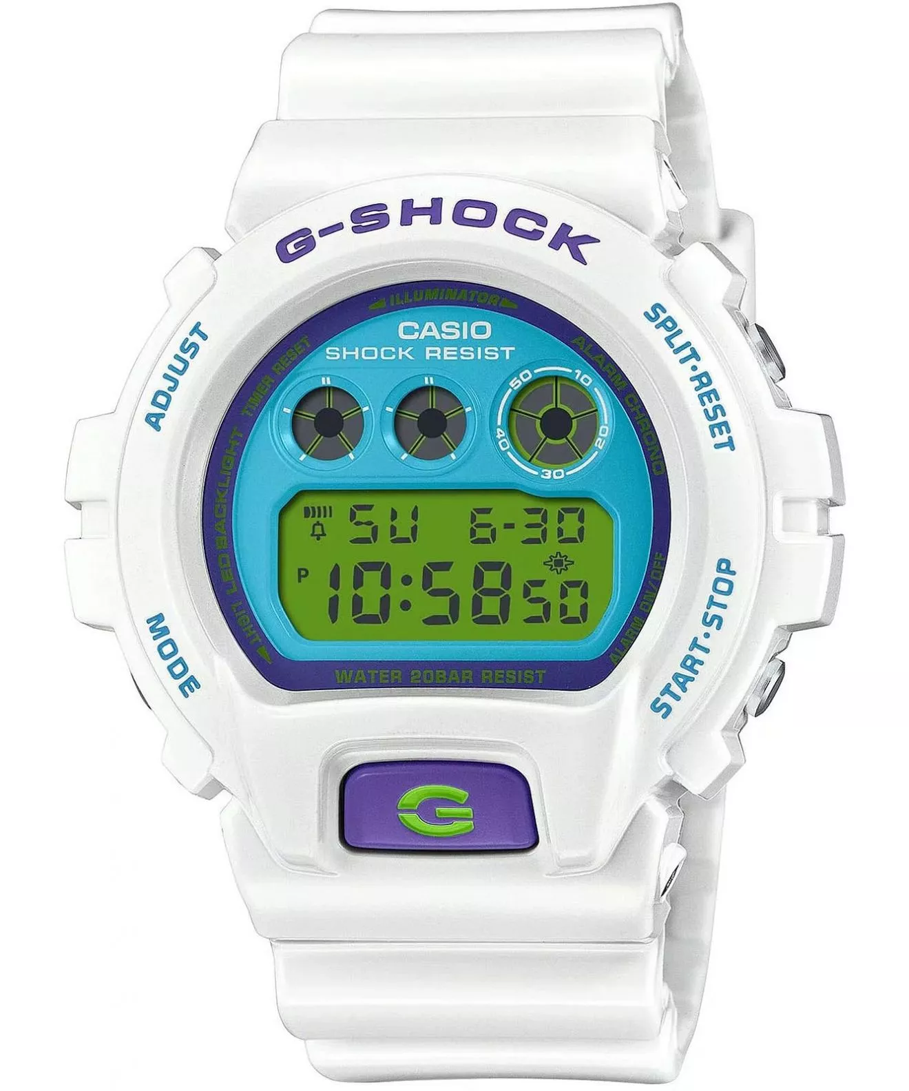 G-SHOCK Digital Crazy Colors Limited Edition gents watch DW-6900RCS-7ER