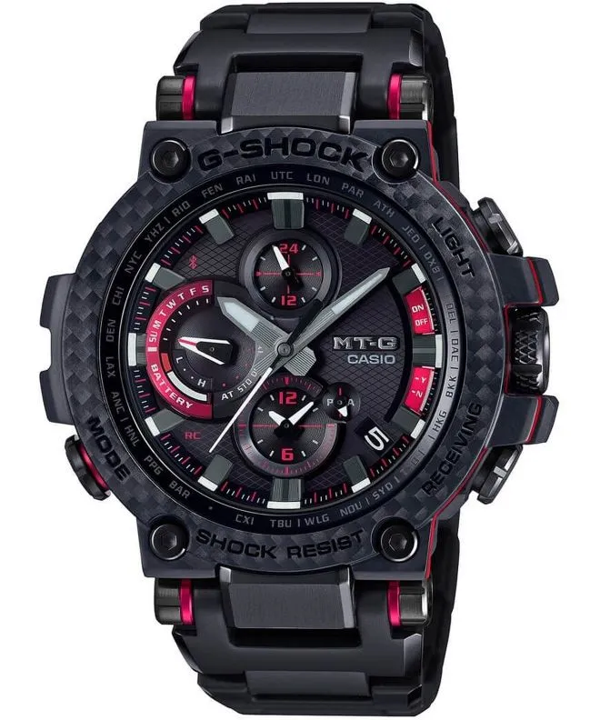 G-SHOCK Exclusive Metal Twisted G Carbon Bezel Bluetooth Sync Radio Solar Limited gents watch MTG-B1000XBD-1AER