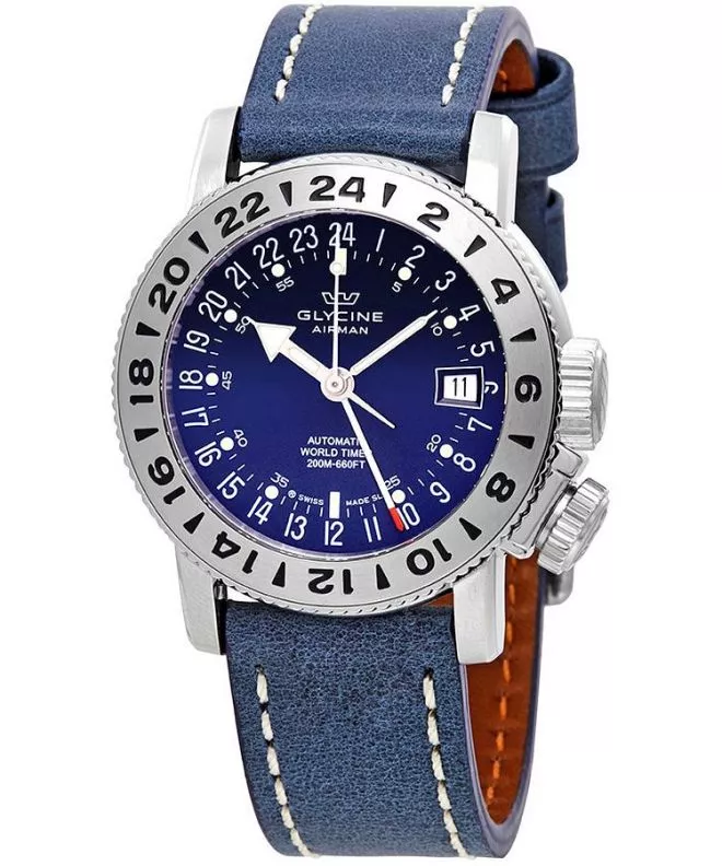 正規　グリシンエアマン18gmt　自動巻き腕時計グリシン