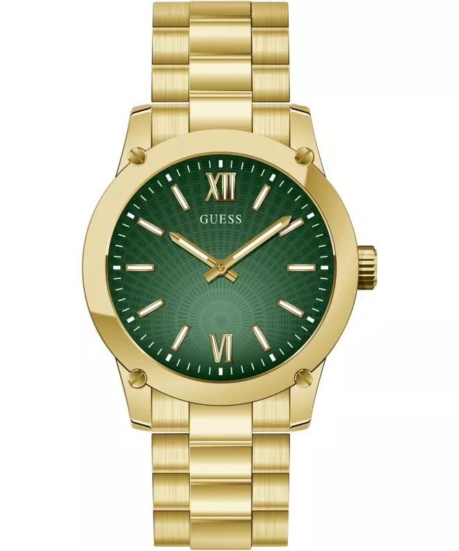 Orologio Guess CRESCENT Uomo, Cassa 44mm, Bracciale In Mesh Acciaio Inossidabile, Colore Dorato, Modello GW0629G2
