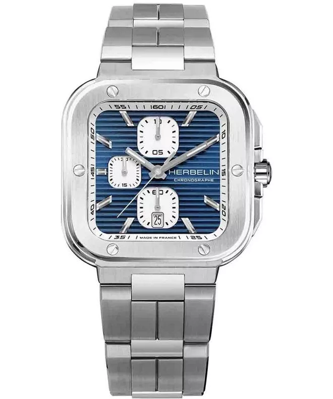 Herbelin Cap Camarat Square Chronograph watch 35646B25