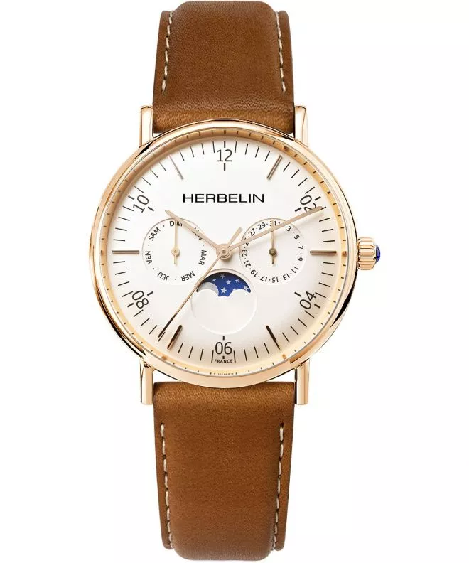 Herbelin Inspiration Moon Phase Men's Watch 12747PR11GD (12747/PR11GO)