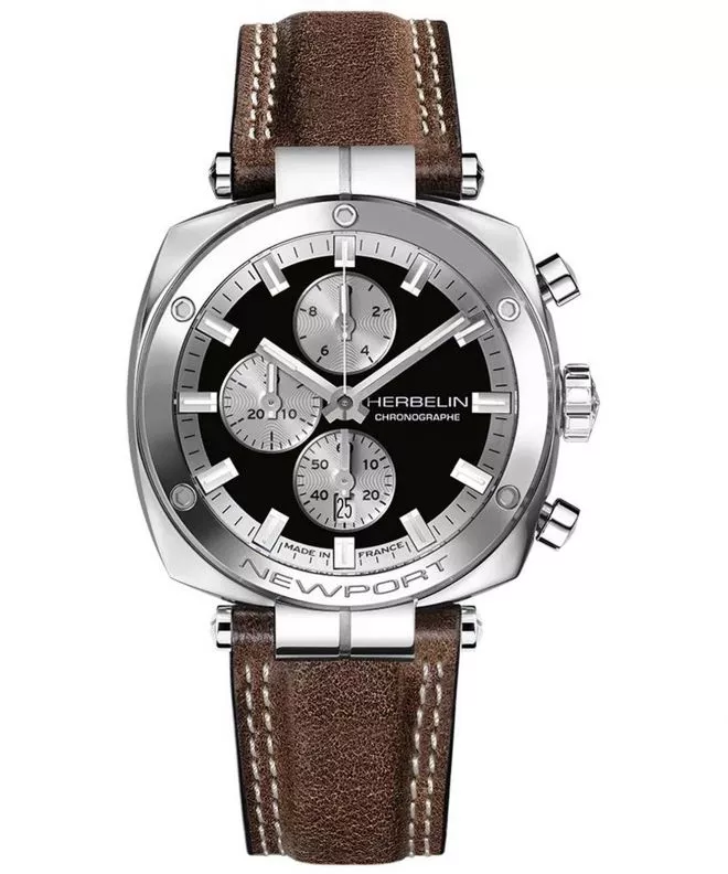 Herbelin Newport Héritage Chronograph watch 35664AP24BR