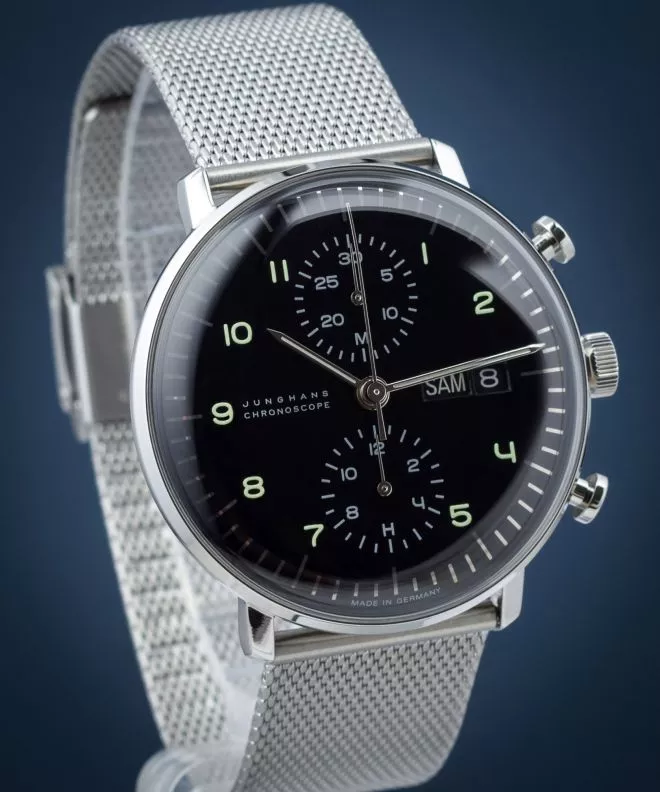 Junghans max bill Chronoscope Automatic Men's Watch 027/4500.48