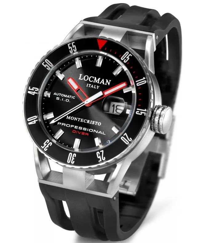 Locman Montecristo Professional Diver Automatic Men's Watch 051300KRBKNKSIK