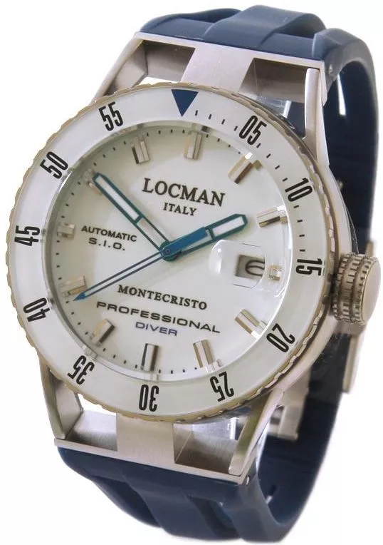 Locman Montecristo Professional Diver Automatic Men's Watch 051300WBWHNKSIB