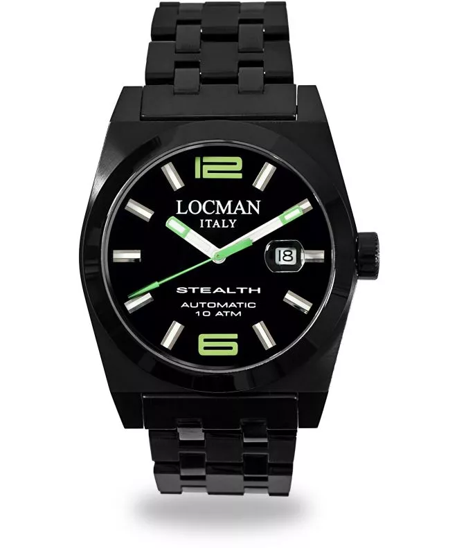 Locman Stealth Automatic Men's Watch 0205BKBKNGR0BRK