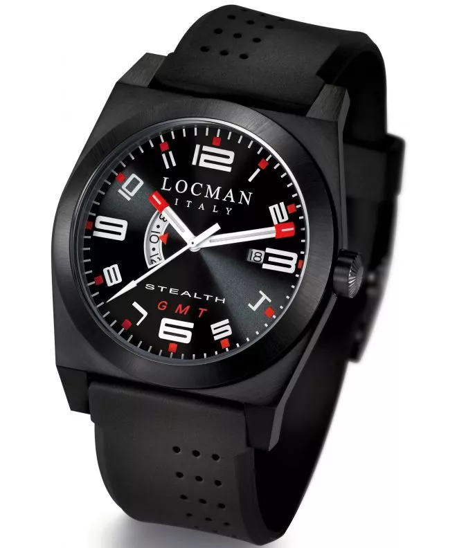 Locman Stealth GMT Men's watch 0200BKBKFRD1GOK