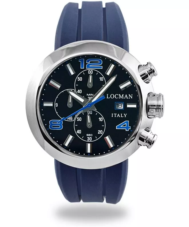Locman Tondo Chronograph Men's Watch 042000BKNBL0SIB-B-K
