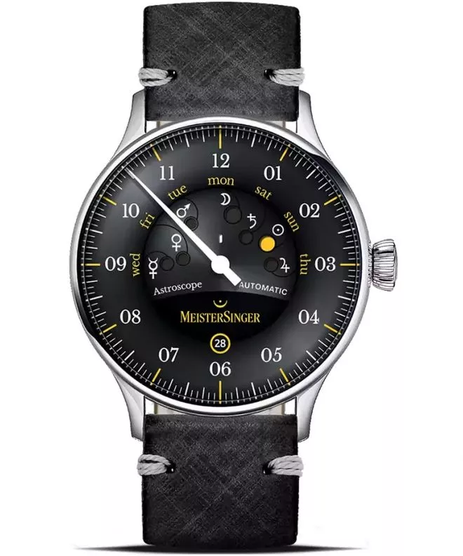 MeisterSinger Astroscope Black/Yellow Automatic Limited Edition  watch S-AS902Y_SVSL01