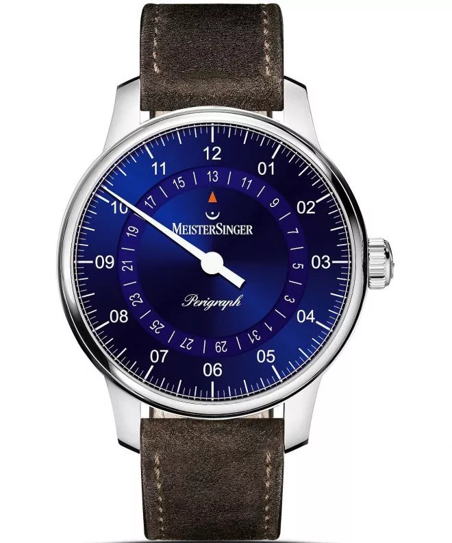 MeisterSinger Perigraph - 38mm Sunburst Blue  watch BM1108_SV12