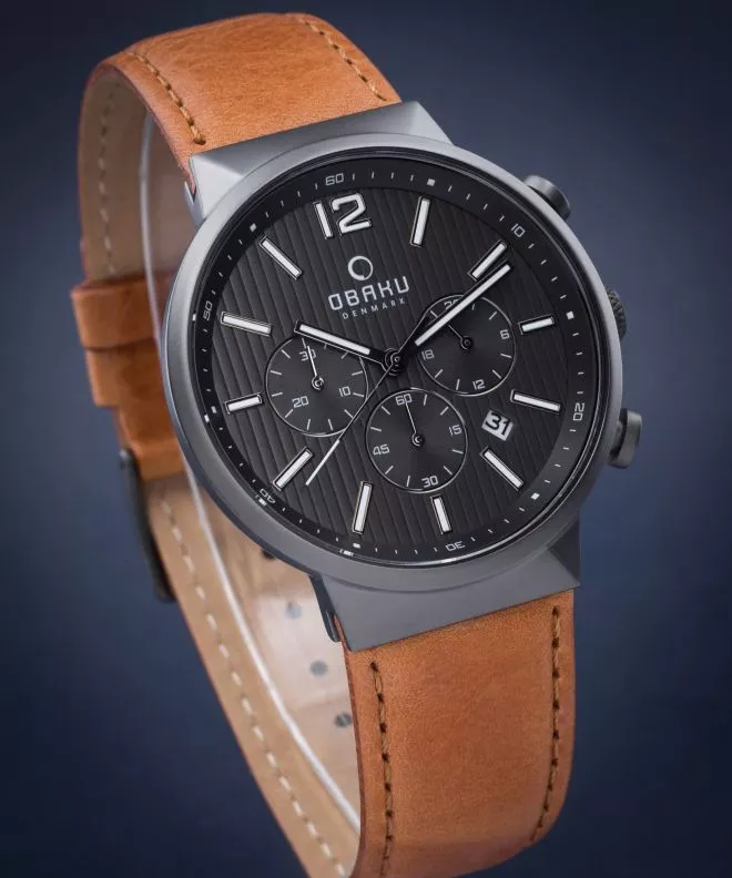 Obaku Storm Chronograph Men's Watch V180GCUURZ