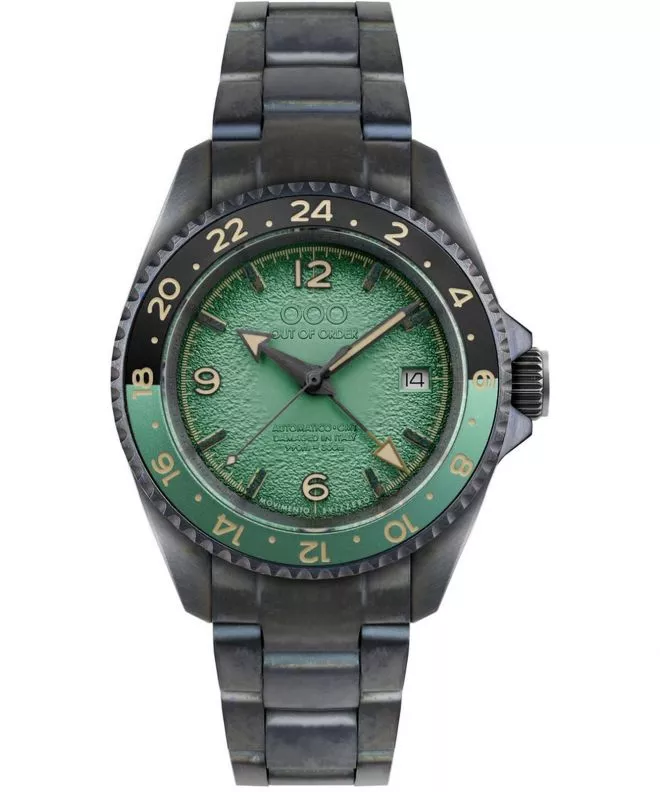 Out Of Order Green Trecento Swiss Automatic GMT  watch OOO.001-24.VE