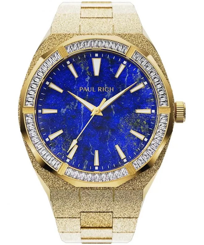 Paul Rich Frosted Star Dust Lapis Nebula Gold  watch 752503131643