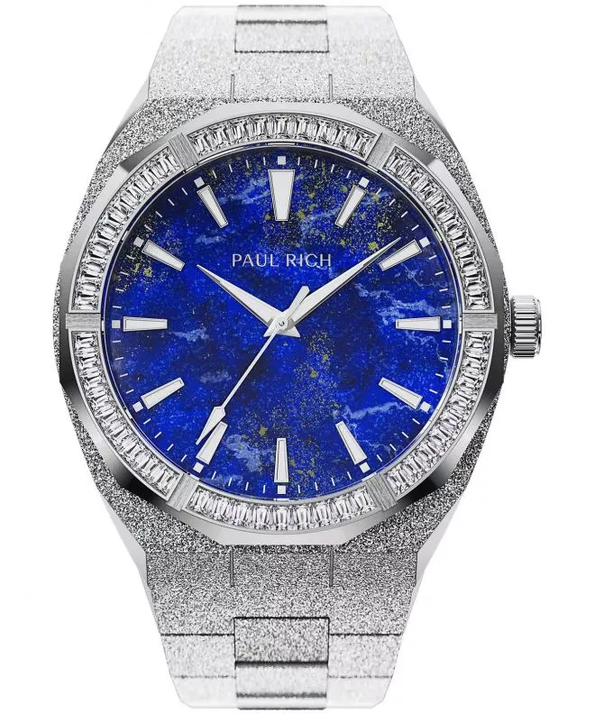 Paul Rich Frosted Star Dust Lapis Nebula Silver  watch 752503131650