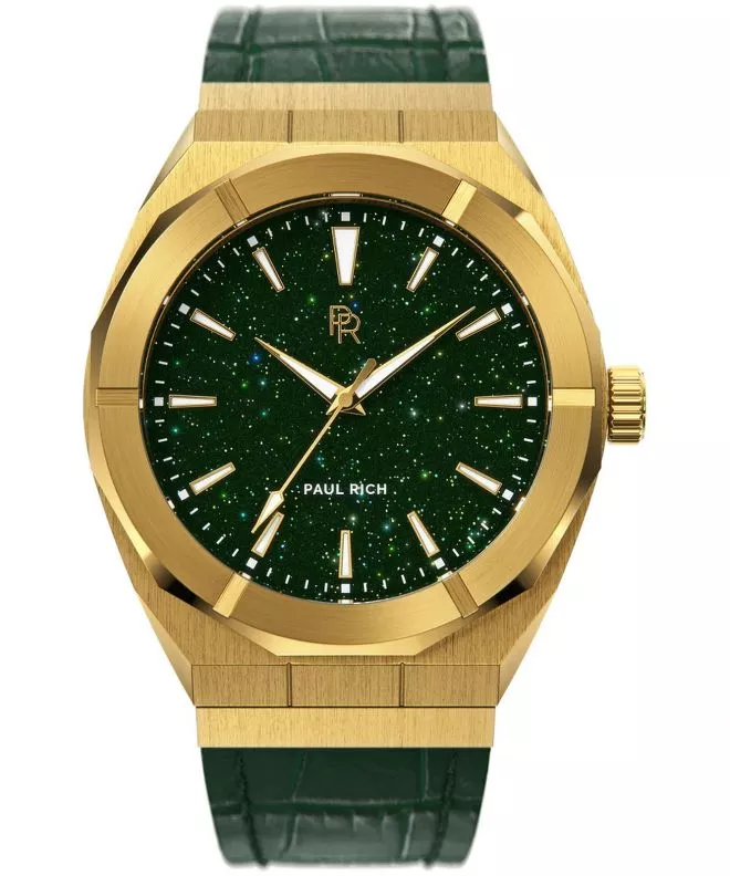Paul Rich Star Dust Green Gold Leather 42 watch 655365533290