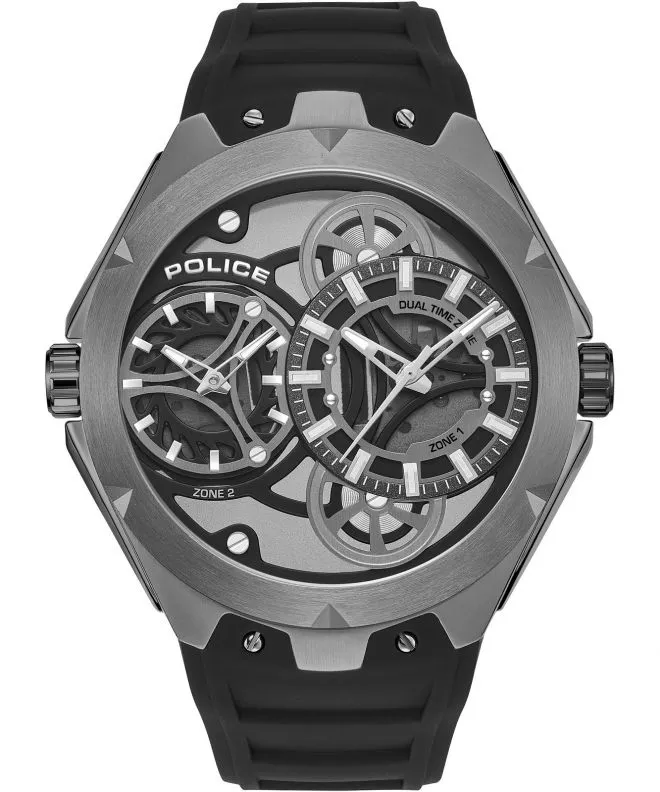 Police Scepter Open Heart Dual Time watch PEWGM0081701