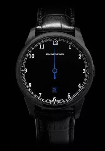 Schaumburg Gnomonic Black & White Blue Automatic watch SCH-GNWBB