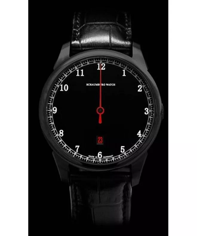 Schaumburg Gnomonic Black & White Red Automatic watch SCH-GNBWR