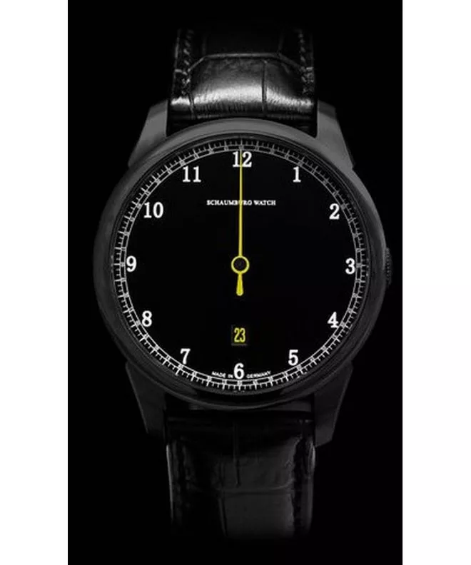 Schaumburg Gnomonic Black & White Yellow Automatic watch SCH-GNBWY