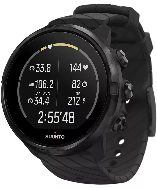 Suunto 9 All Black Wrist HR Smartwatch SS050257000
