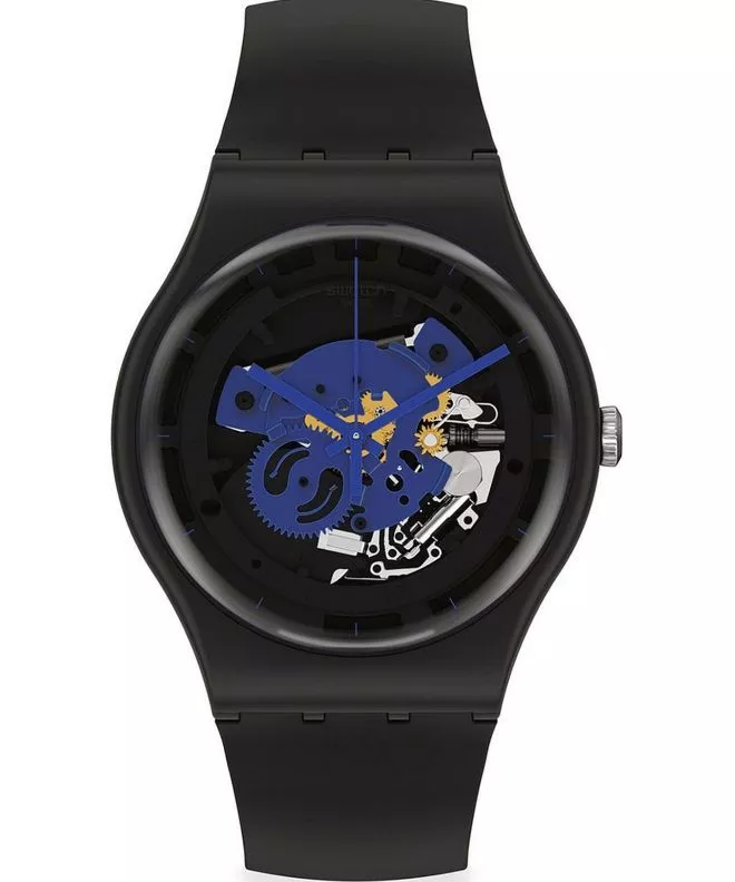 Swatch Bioceramic Time To Blue Big watch SO32B109