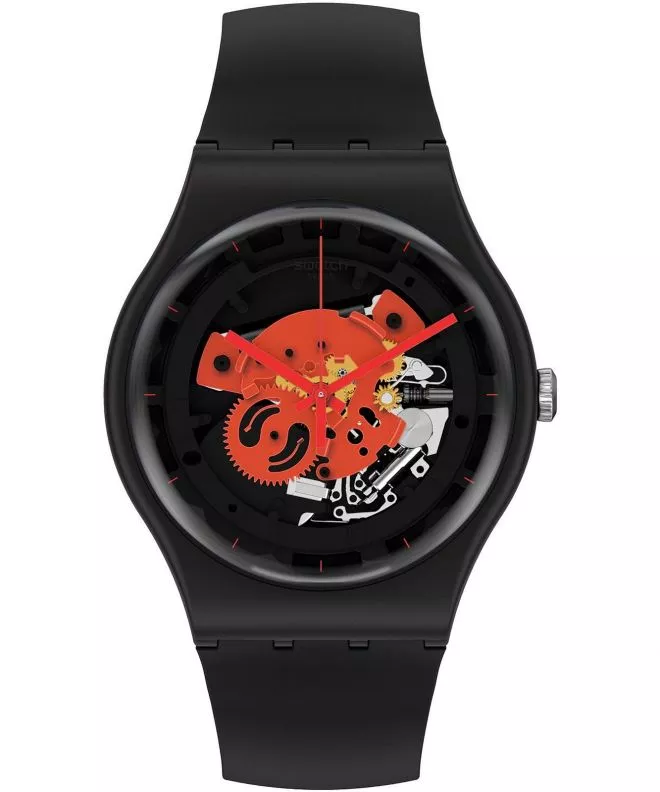 Swatch Time to Red Big Bioceramic watch SO32B110