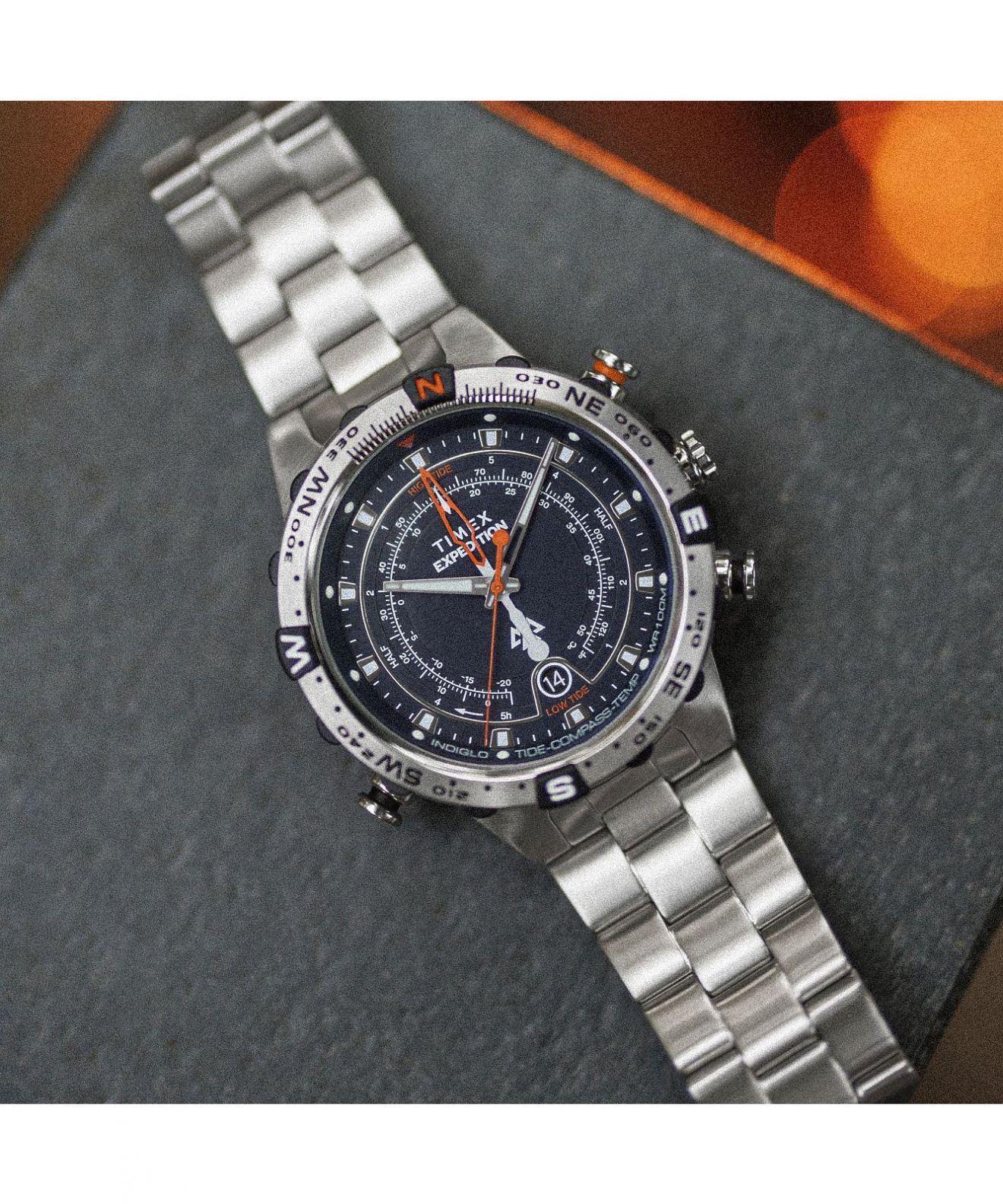 Timex TW2Y12900 Orologio Uomo In Acciaio Con Bussola, Termometro E Tracker Di Marea - 3