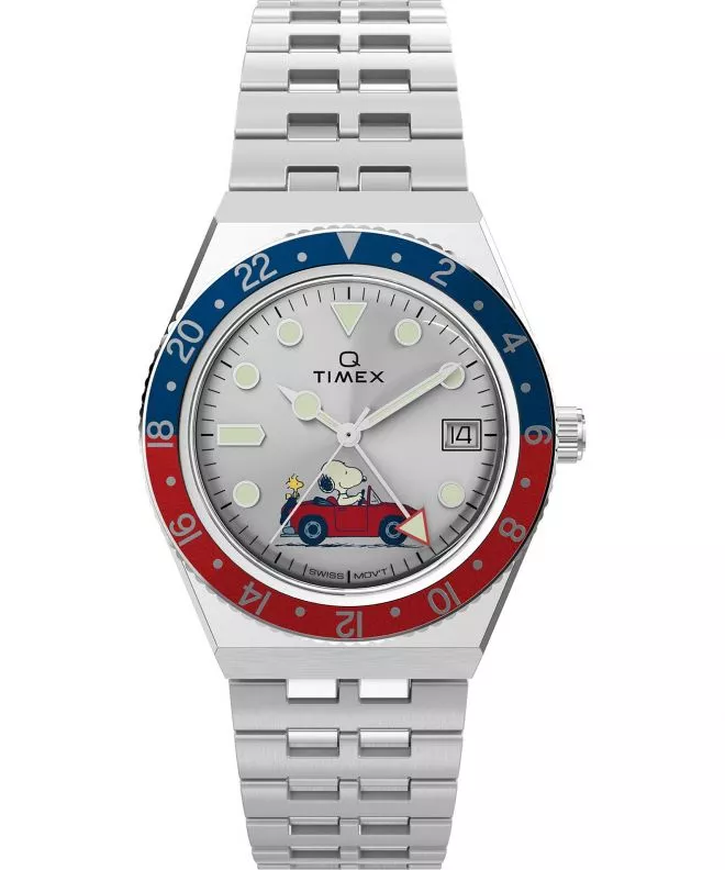 Timex X Peanuts® Q Timex® GMT watch TW2W83300