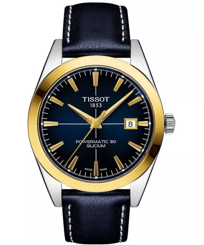 Tissot Gentleman Powermatic 80 Silicium Solid 18K Gold Bezel watch T927.407.46.041.01 (T9274074604101)