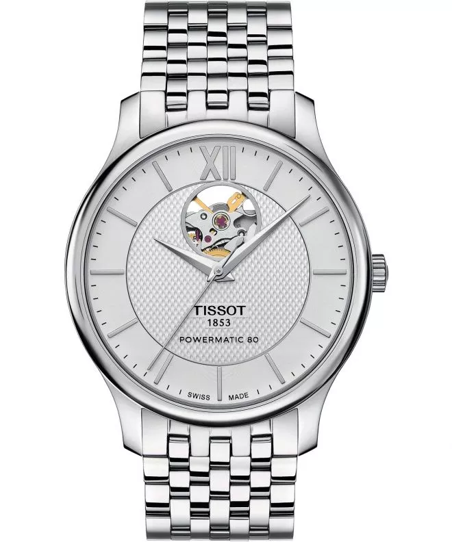 Tissot Tradition Powermatic 80 Open Heart watch T063.907.11.038.00 (T0639071103800)