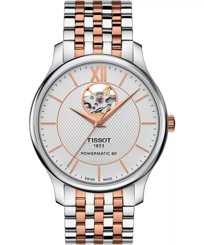 Tissot Tradition Powermatic 80 Open Heart watch T063.907.22.038.01 (T0639072203801)