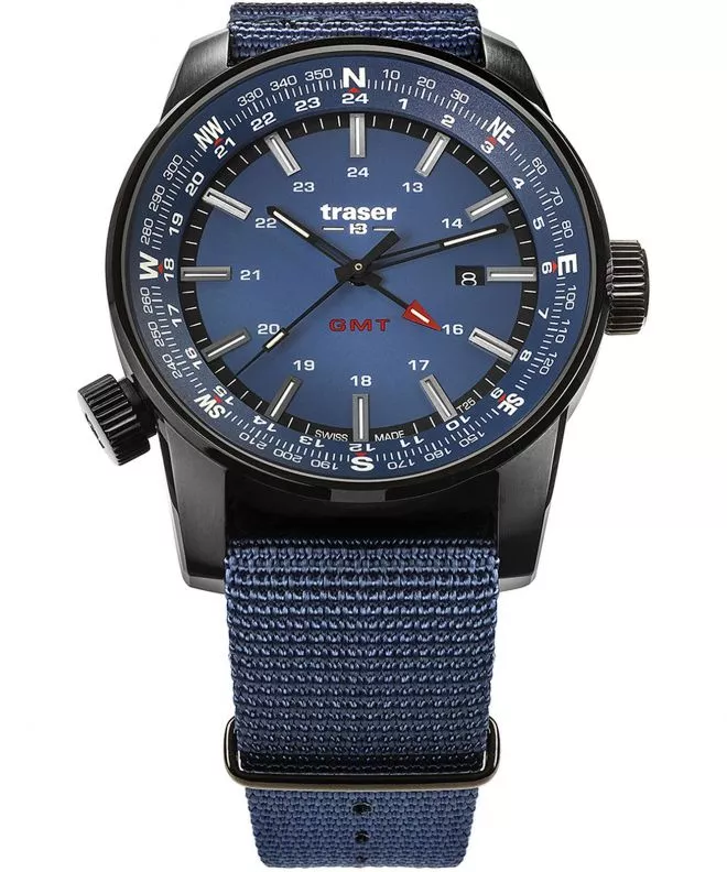 Traser P68 Pathfinder GMT Blue Men's Watch TS-109034