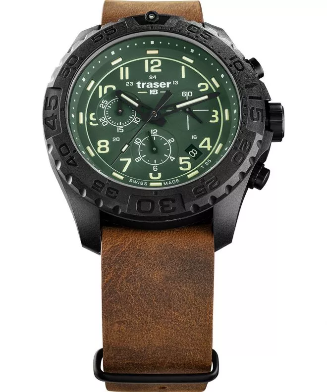 Traser P96 Outdoor Pioneer Evolution Chrono Green Men's Watch TS-109047